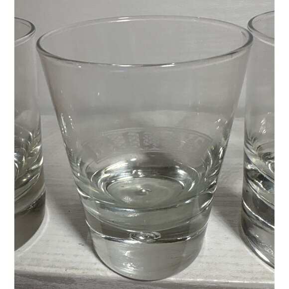Baileys Branded Etched Clear Glasses Set Of 4 Controlled Bubble - Picture 4 of 10